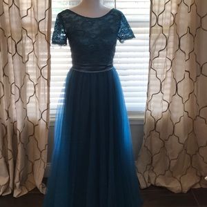 Teal gown